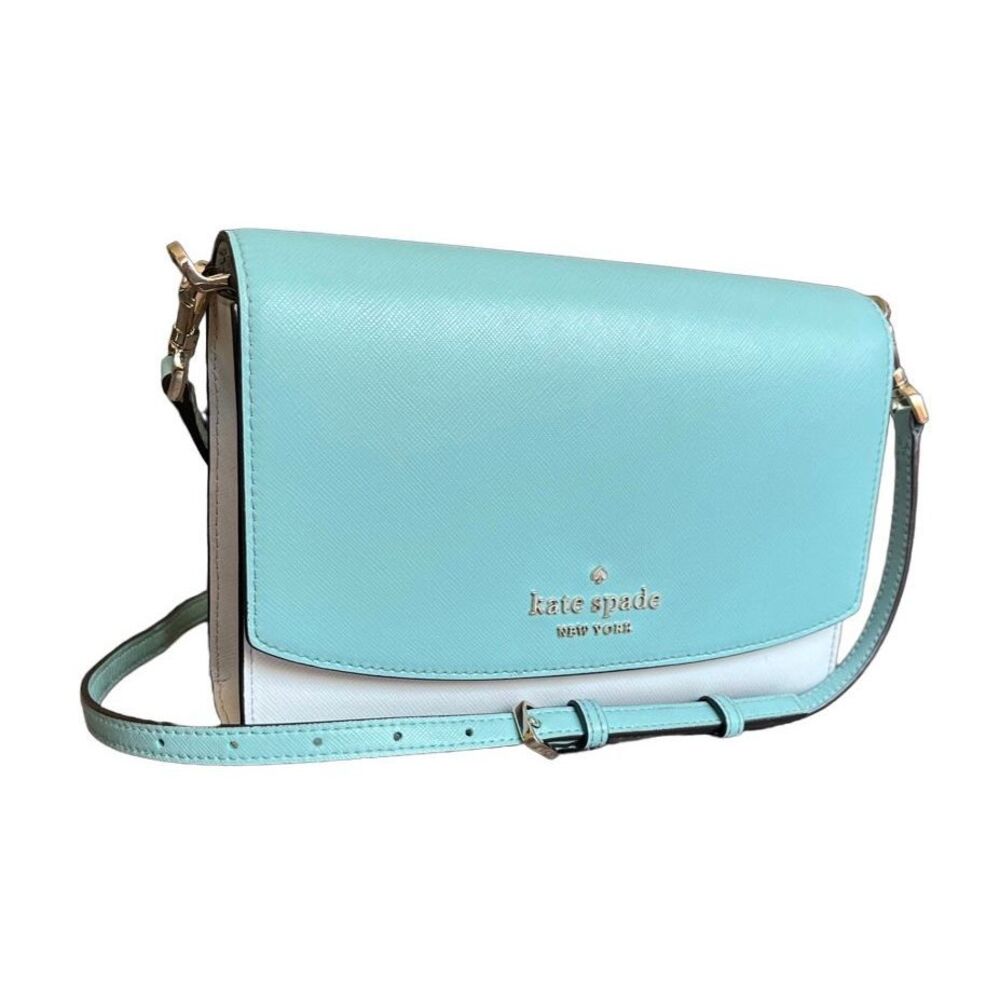 Preloved Kate Spade Carson Convertible Crossbody Bag Purse - Colorblock Poolside
